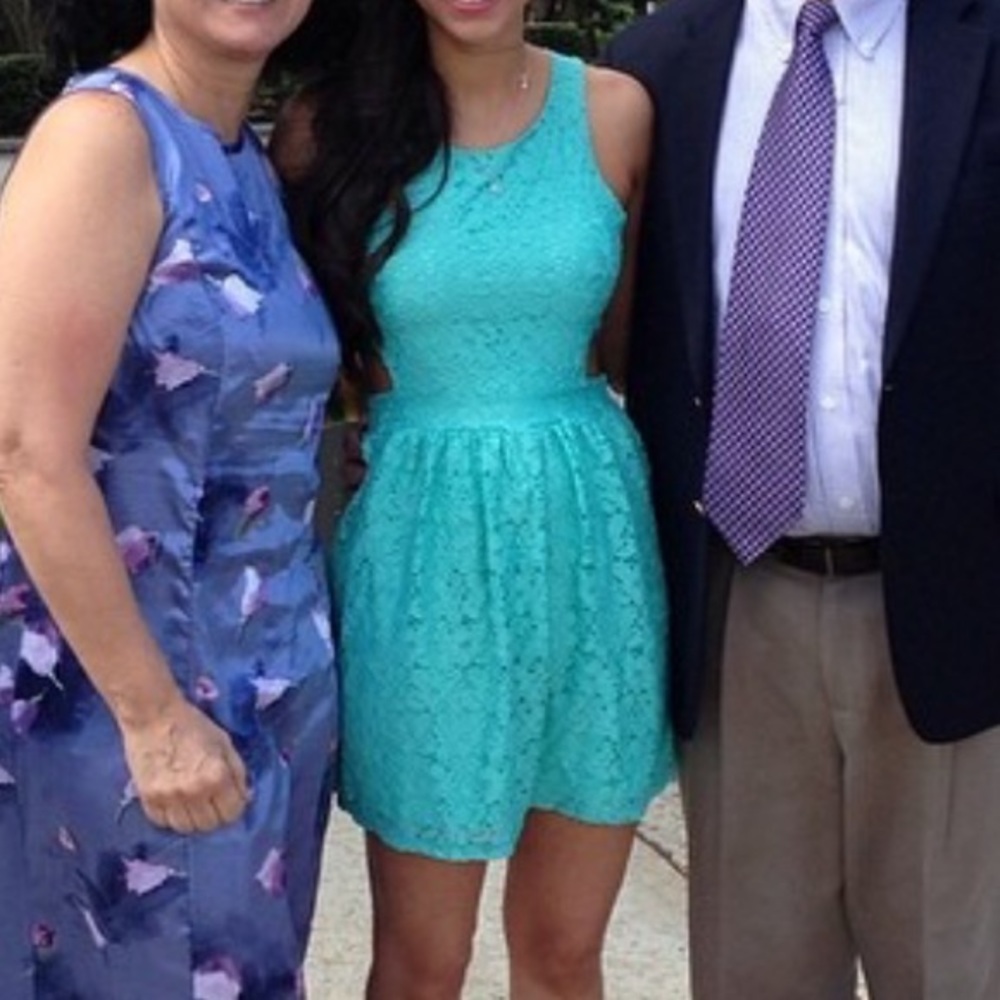 Teal Lace Wetseal Dress